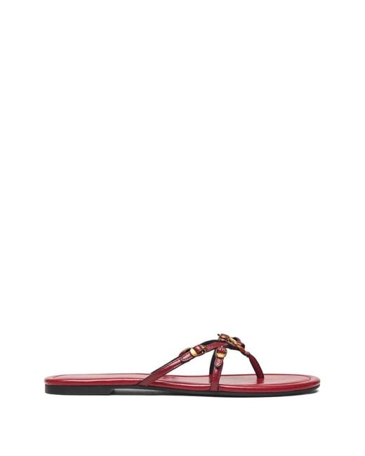 Marc Jacobs Red The Kiki Leather Sandals