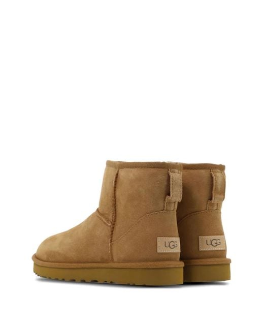 Ugg Brown Classic Mini Leather Boots