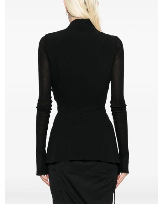 Rick Owens Black Strutter Waistcoat