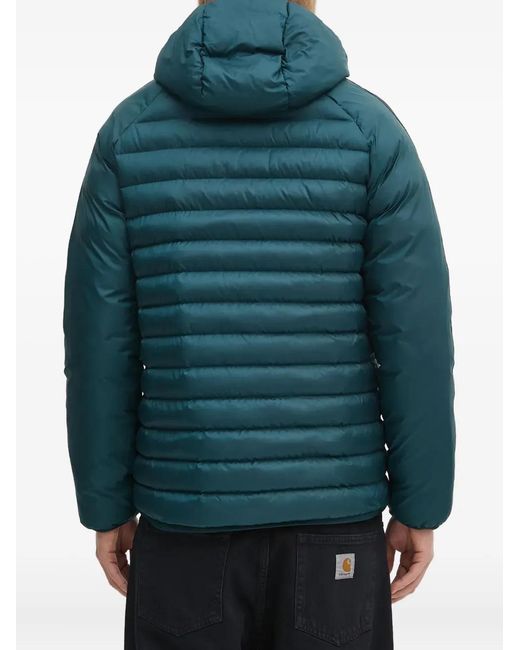 Adidas Green Hooded Padded Jacket for men