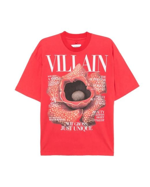 Doublet Pink Graphic-Printed T-Shirt for men
