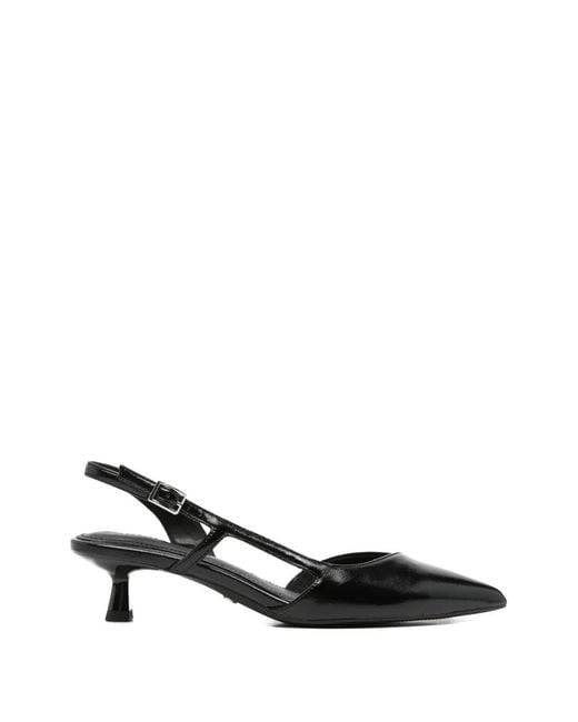 Tamaris Black Slingback Pumps