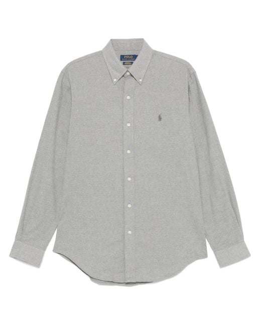 Polo Ralph Lauren Flanellen Overhemd in het Gray voor heren