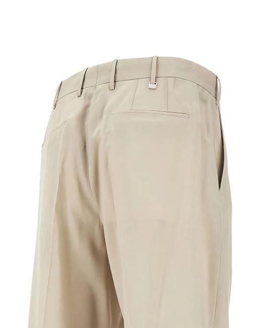 PT Torino Natural Pleated Chinos for men