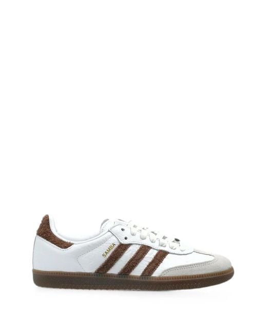Adidas White Samba Og Low-Top Sneakers