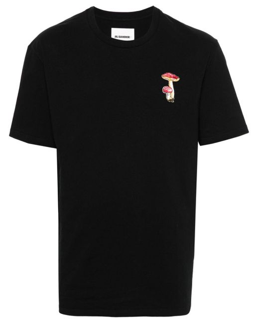 Jil Sander T-Shirt mit Stickerei in Black für Herren