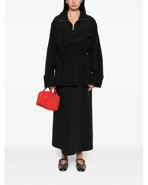Rohe Black Drawstring-Waist Sweatshirt