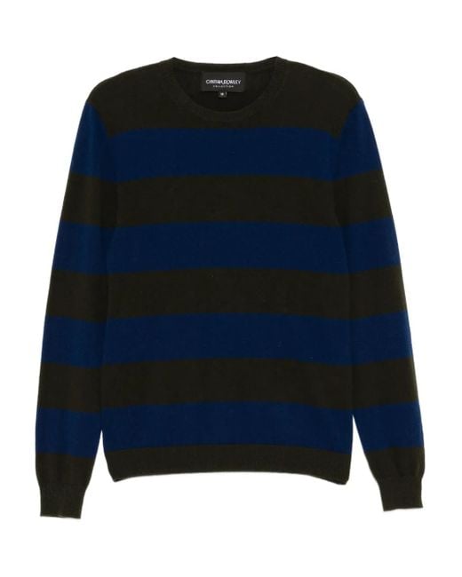 Cynthia Rowley Blue Lucky Striped Top