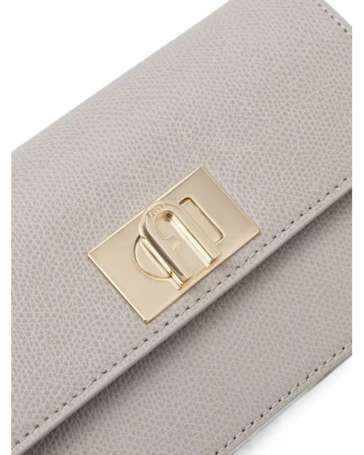 Furla Gray Mini 1927 Crossbody Bag