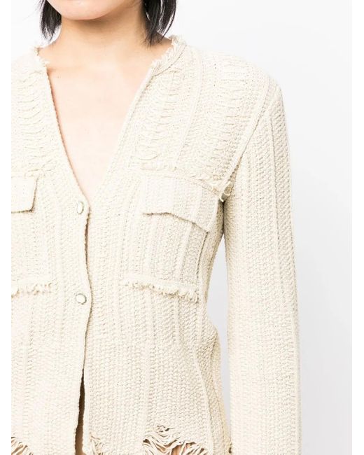 JNBY Natural Cropped Button-Up Cardigan