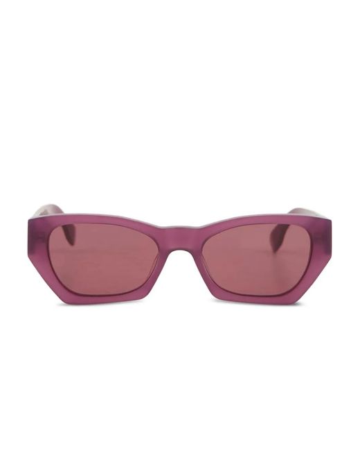 メンズ Retrosuperfuture ジオメトリックフレーム サングラス Pink