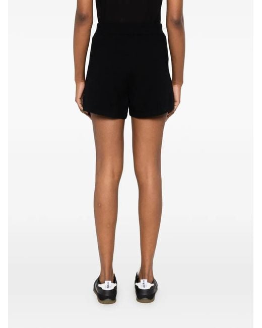 Bompard Black Elasticated-Waist Shorts