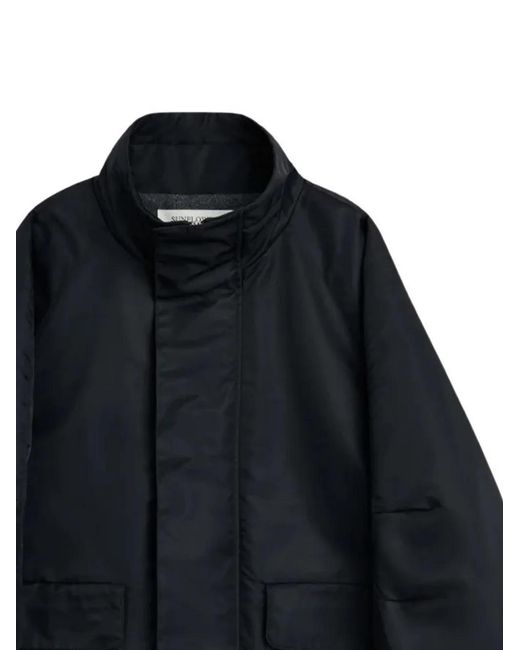 sunflower Blue High-Neck Padded Jacket for men