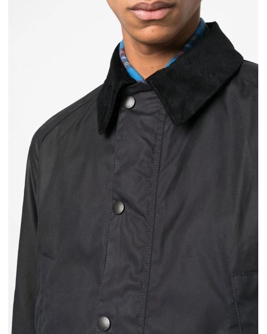 Barbour Black Ashby Wax Jacket for men