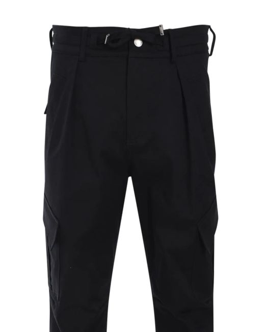 Roberto Cavalli Black Cargo Drill Trousers for men