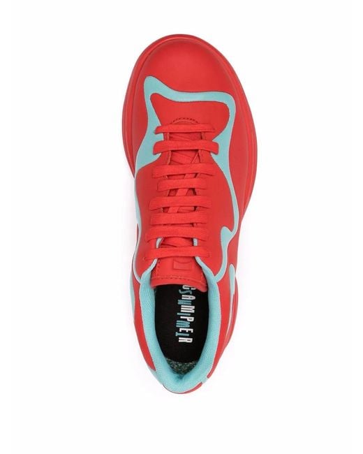 Baskets Colour Block Camper en coloris Red