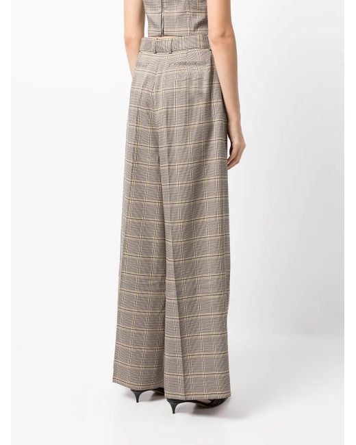 ROKH Gray Houndstooth Belted Waist Trousers