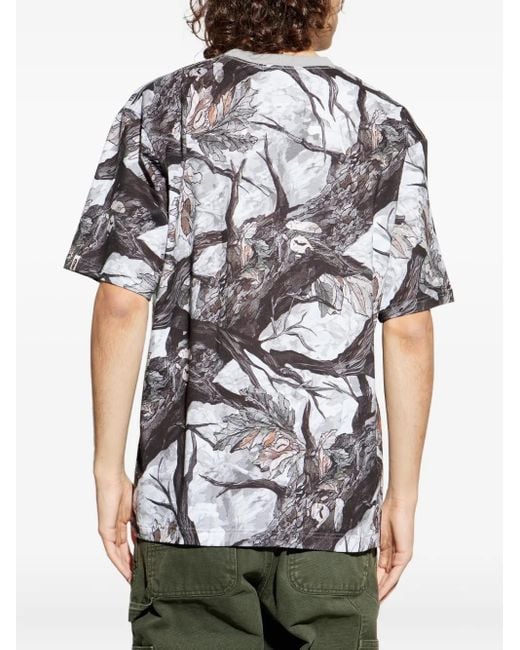 A Bathing Ape White Logo-Print T-Shirt for men