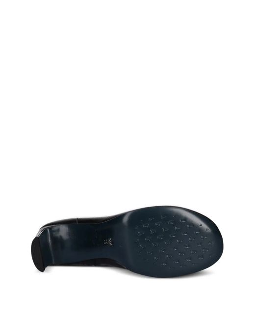 Patrizia Pepe Black Zip-Fastening Round-Toe Boots