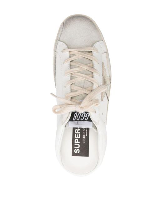 Sneakers Super-Star in pelle di Golden Goose Deluxe Brand in White