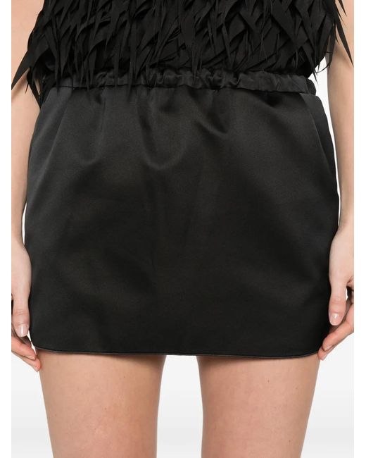 N°21 Black Woven Mini Skirt