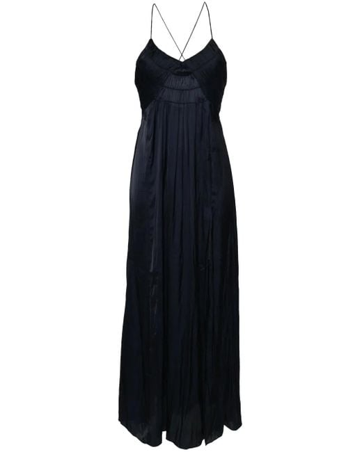 Robe Satinée Rayonne À Coupe Longue Zadig & Voltaire en coloris Blue