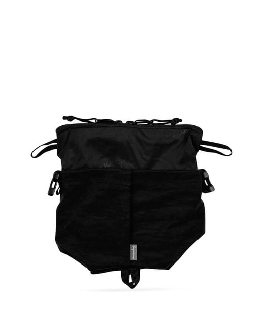 Supreme Black Logo-Print Neck Pouch