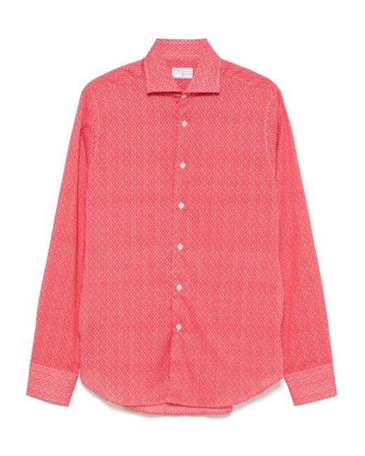 メンズ Fedeli Sean Shirt Pink