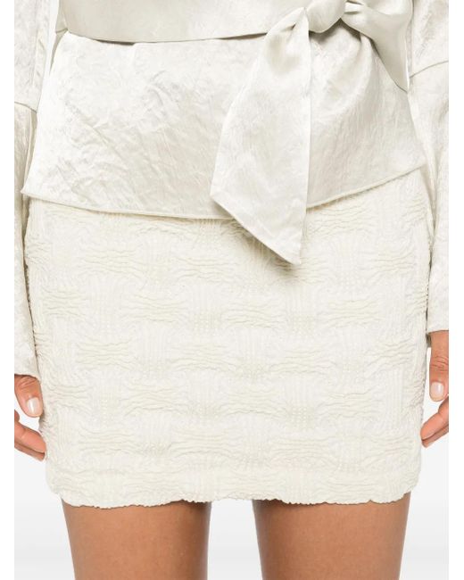 Nanushka Lyle Mini-Rok in het White