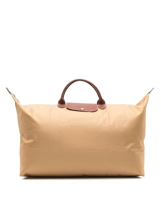 Longchamp Natural Medium Le Pliage Holdall