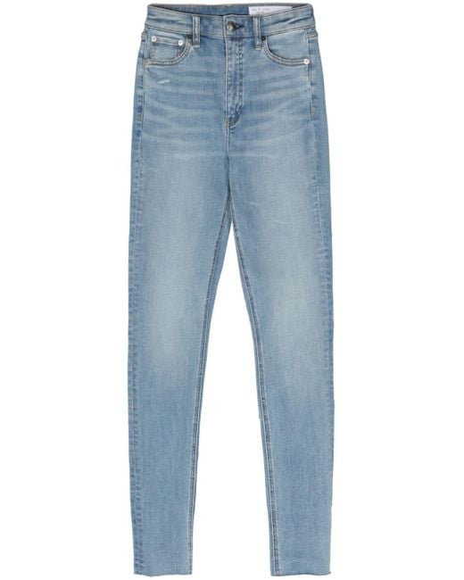 Rag & Bone Blue Nina High-rise Skinny Jeans