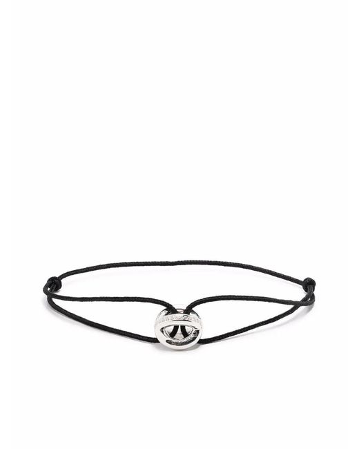 Le Gramme White 3G Entrelacs Diamond Cord Bracelet