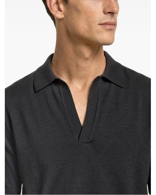 Orlebar Brown Black Raffertie Merino T-Shirt for men