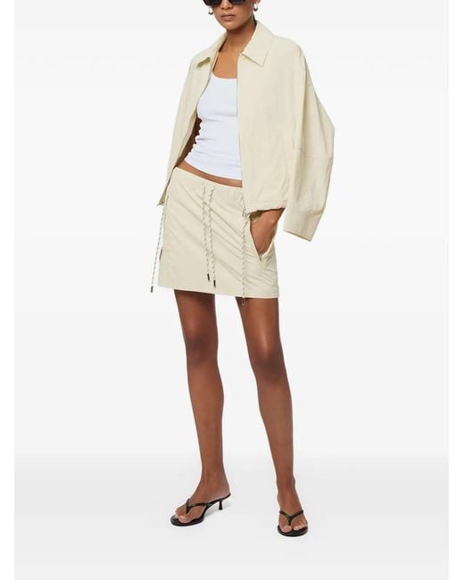 Apparis Natural Ada Drawstring Mini Skirt