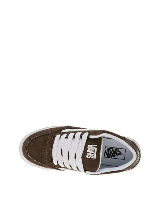 Vans Brown Hylane Suede-Panel Sneakers