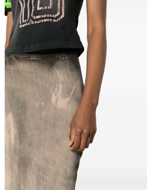 DIESEL Natural M-delma Midi Skirt