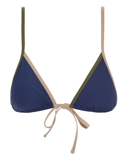 Pilzer Blue Trio Bikini Top