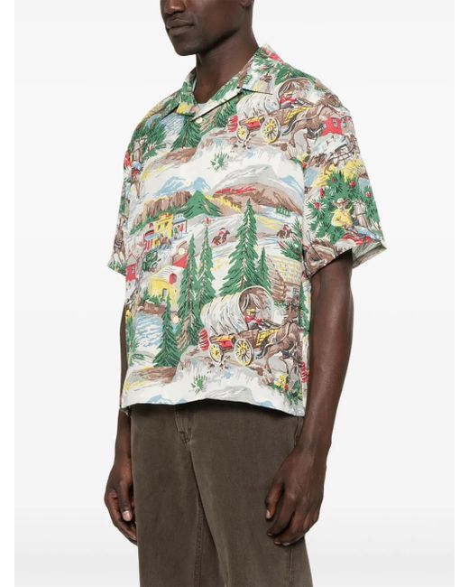 Visvim Gray Crosby Shirt for men