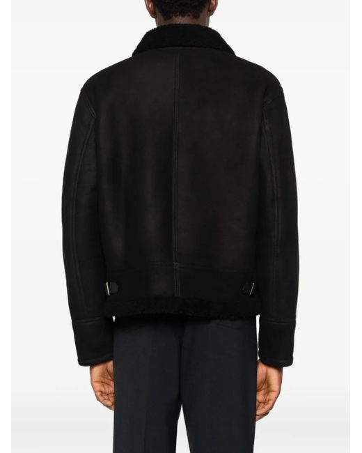 Tagliatore Black Suede Jacket for men