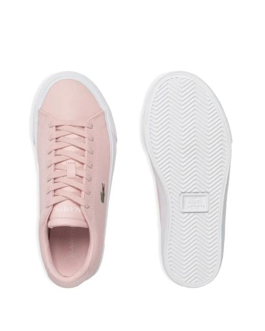 Lacoste Pink Lerond Set Leather Sneakers