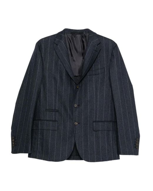 Eleventy Blue Pinstriped Suit for men