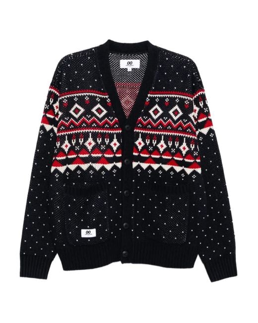 メンズ Chocoolate ロゴパッチ カーディガン Black