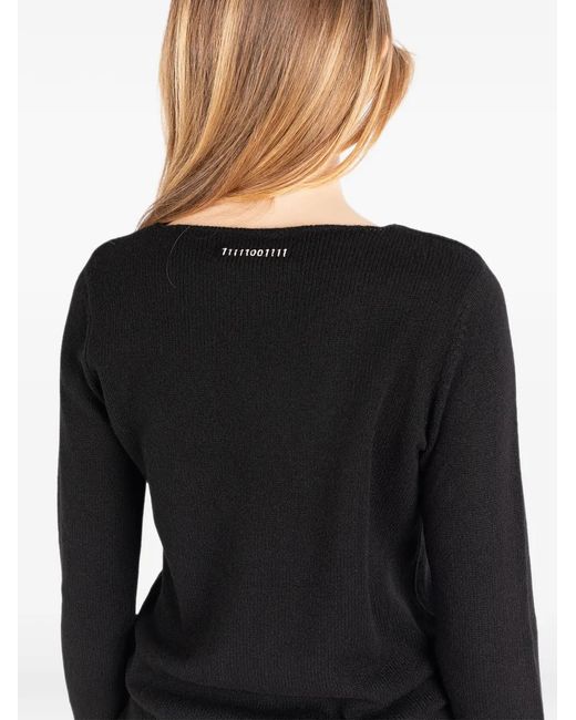 Societe Anonyme Black Charlize Fine-Knit Cashmere Sweater