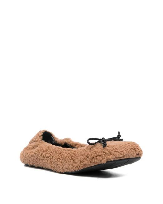 Vic Matié Brown Bow-Detail Flat