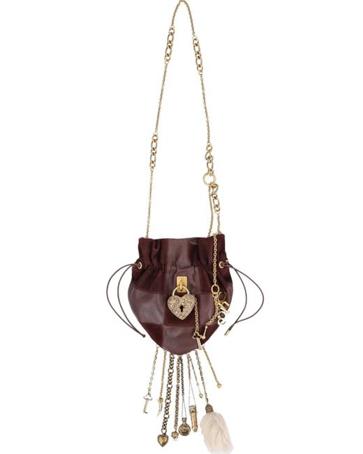 Chloé White Château Treasures Heart Lock Cross Body Bag