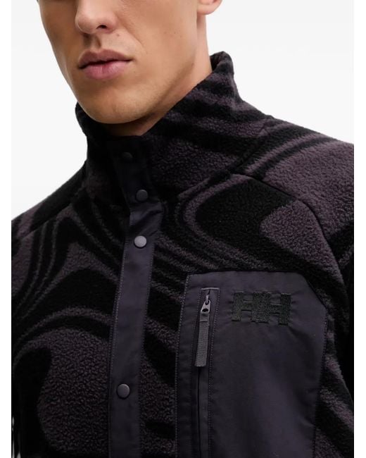 Helly Hansen Black Panorama Pocket Sweater for men