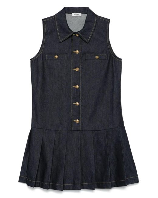 Sandro Black Denim Mini Dress
