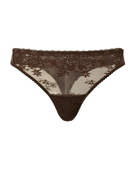 Twinset String Met Bloemenkant in het Natural
