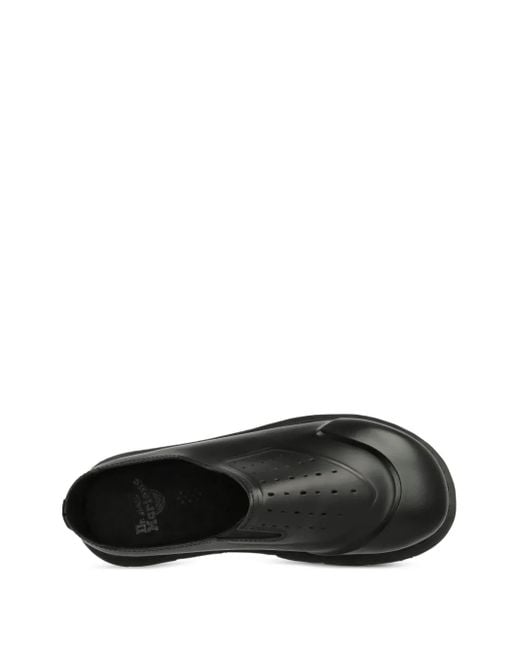 Dr. Martens Black Vent Xx02 Leather Slippers