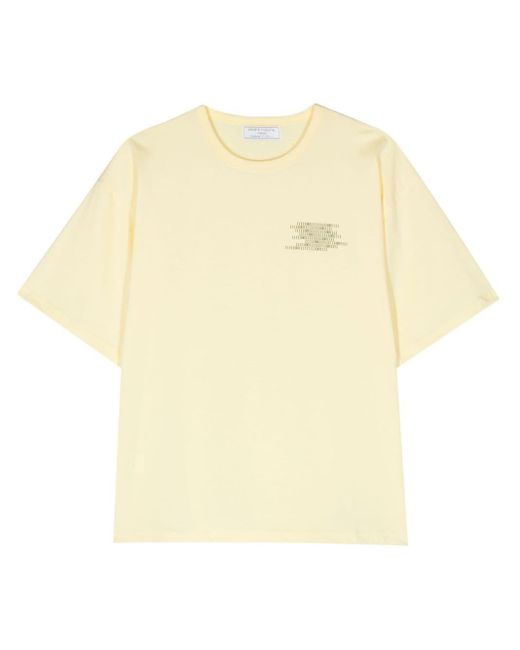 Societe Anonyme Bas Binary Katoenen T-shirt in het Yellow
